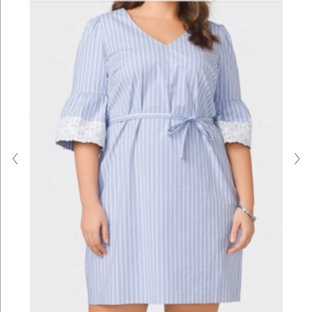Dressbarn spring stripe dress 24 NWT